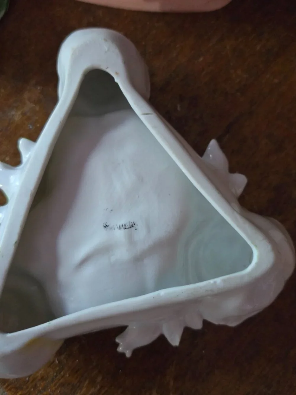 Vintage German Porcelain Rose Trinket Dish & Wall Hanging Art Cottagecore